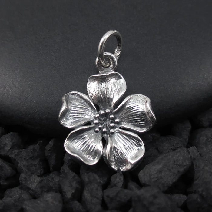 Silver Flower Locket 