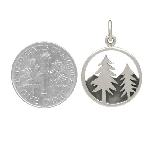 Sterling hot Silver Mountain Scene