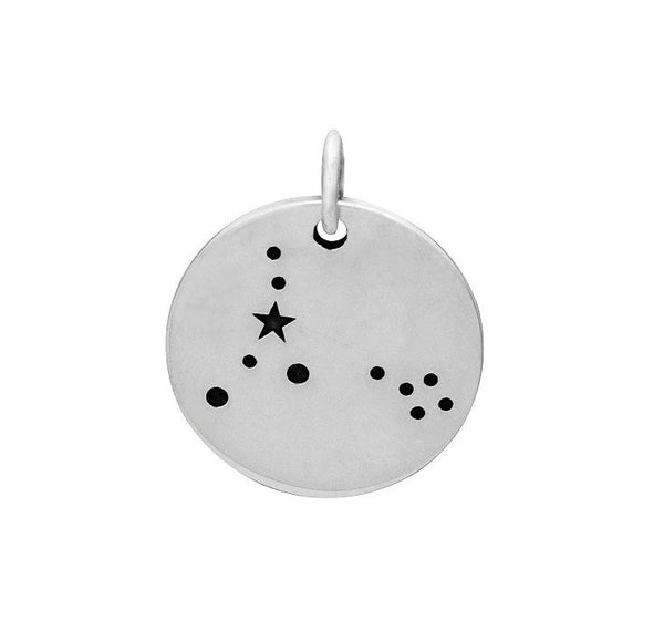 PISCES CONSTELLATION CHARM STERLING SILVER 2